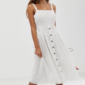 White Broderie Dress